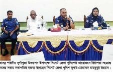 দুর্গাপূজা উপলক্ষে সিলেট জেলা পুলিশের নিরাপত্তা সমন্বয় সভা সম্পন্ন