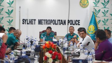 বুদ্ধ পূর্ণিমা উদযাপন উপলক্ষে বাংলাদেশ বৌদ্ধ যুব পরিষদ সিলেটের সাথে এসএমপির মতবিনিময়