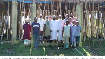 শেনপুর কেন্দ্রীয় জামে মসজিদের নির্মাণ কাজে আনোয়ার ফাউন্ডেশন ইউকের অনুদান প্রদান