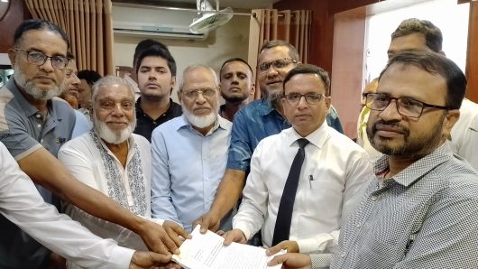 সিলেট সংসদীয় ১ আসেন বহাল রাখার দাবিতে ২৫, ২৬ ও ২৭নং ওয়ার্ডের স্মারকলিপি প্রদান