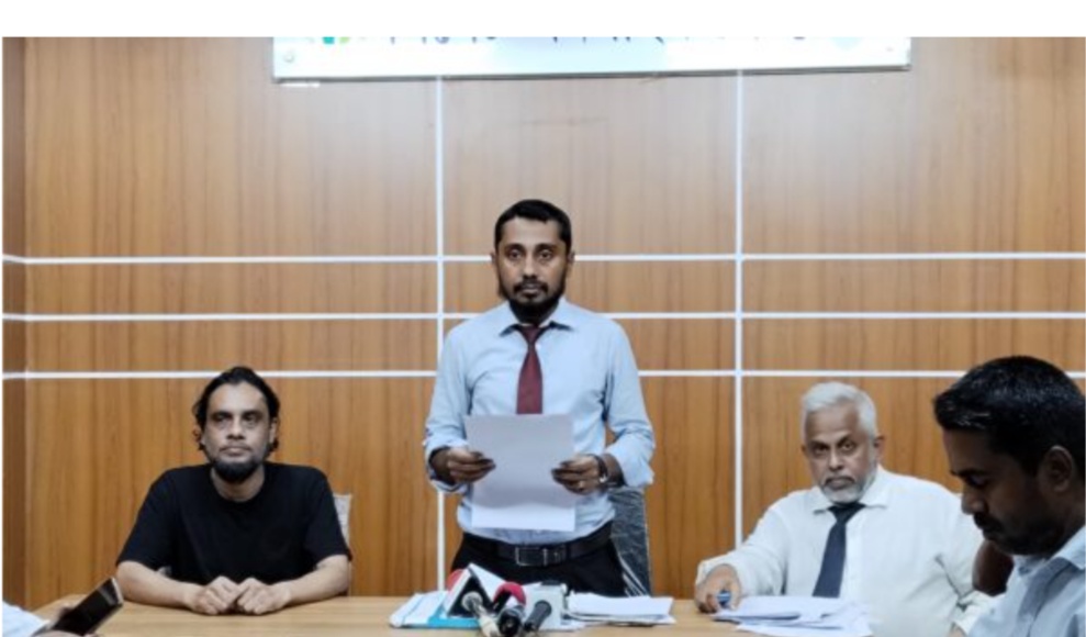বিয়ানীবাজারে অপপ্রচার ও কথিত মানববন্ধনের প্রতিবাদে সাদিক হোসেন এপলুর সংবাদ সম্মেলন
