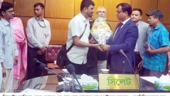 সিলেটের জেলা প্রশাসকের সাথে গ্রীণ ডিসএ্যাবল্ড ফাউন্ডেশন জিডিএফ’র সাক্ষাত ও মতবিনিময়