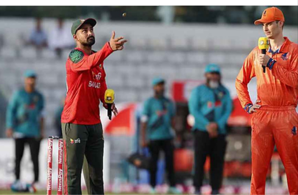 আজ দ্বিতীয় টি-টোয়েন্টিতে টসে জিতে ফ্লিডিংয়ে বাংলাদেশ
