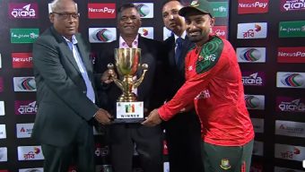 তিন ম্যাচের সিরিজ  বাংলাদেশ ২-০ ব্যবধানে জিতেছে