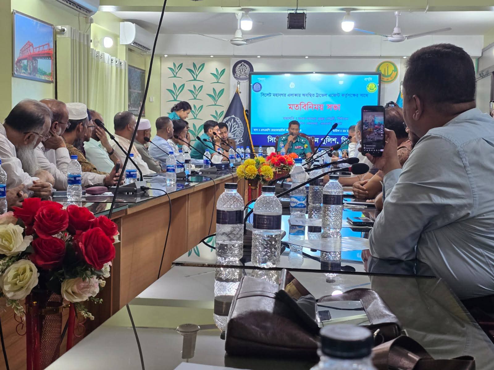 এসএমপি পুলিশ কমিশনারের সাথে সিলেট ট্রাভেল এজেন্ট কর্তৃপক্ষের মতবিনিময় সভা অনুষ্ঠিত