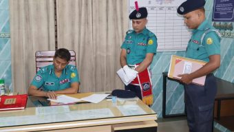 এসএমপি পুলিশ কমিশনারের  জালালাবাদ থানায় বার্ষিক পরিদর্শন