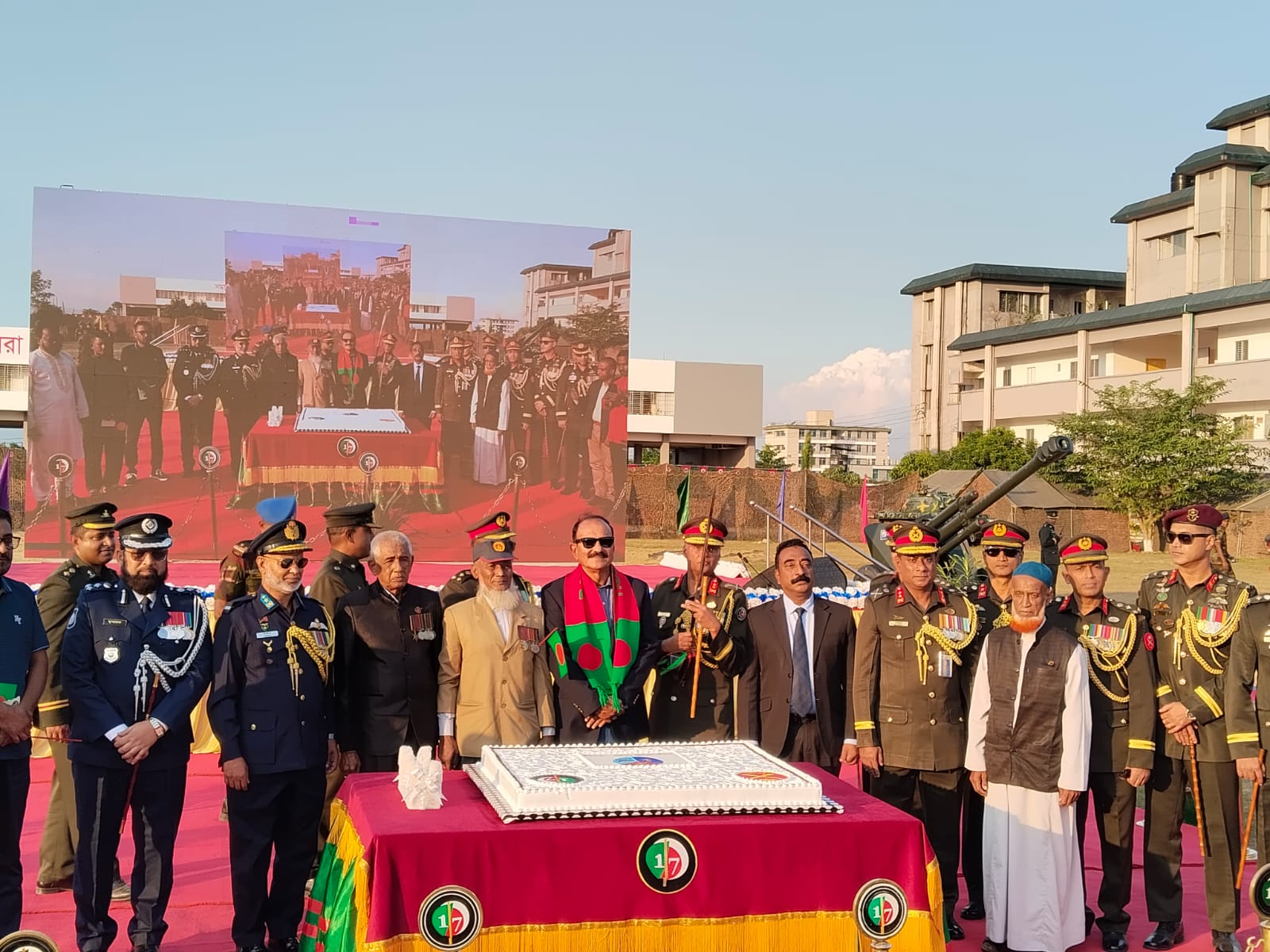 সিলেট সেনানিবাসে মর্যাদাপূর্ণ আয়োজনে সশস্ত্র বাহিনী দিবস উদযাপন