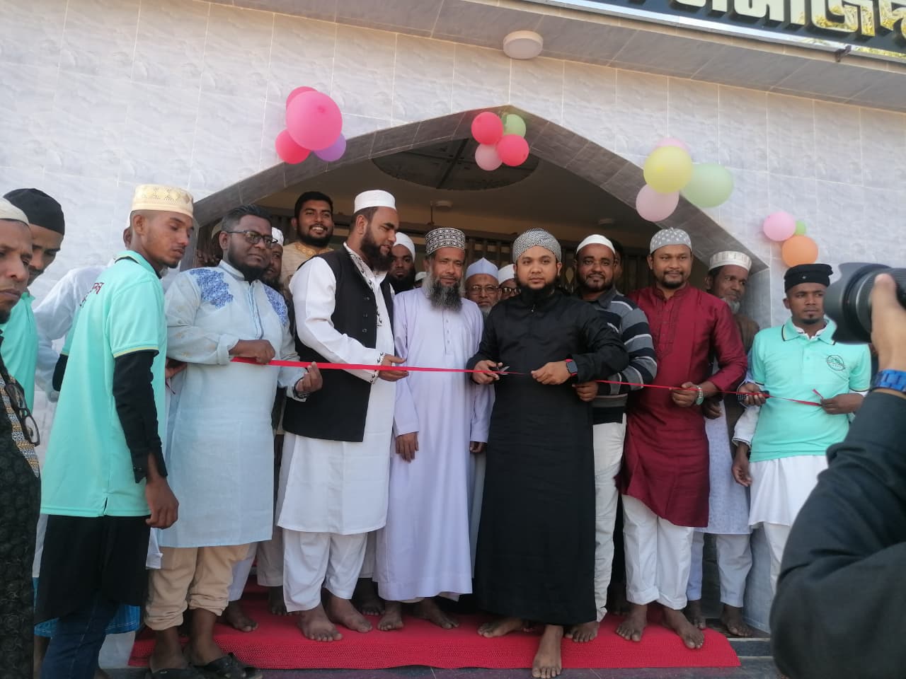 তাহিরপুরে আমানাহ জামে মসজিদের উদ্বোধন